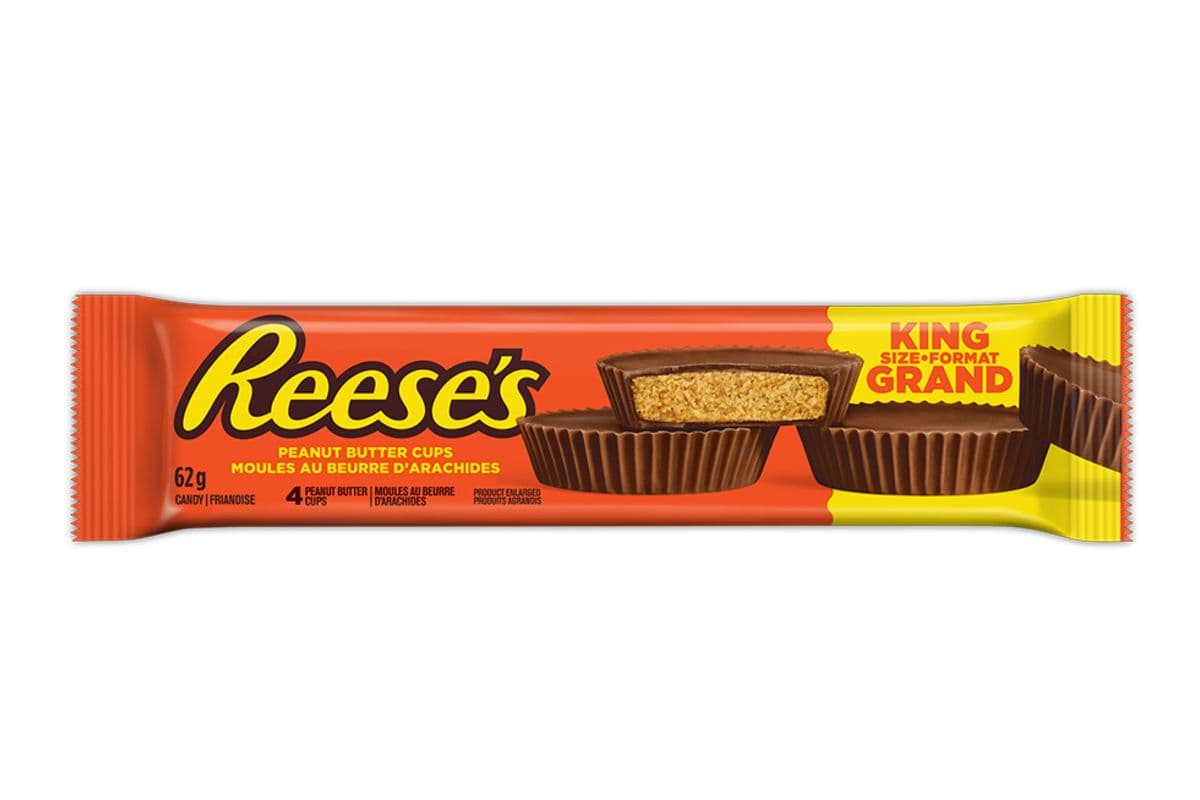 Reese Moules au beurre d'arachides grand format (62g) 77007 / Reese Peanut Butter Cups King Size (62g) 77007
