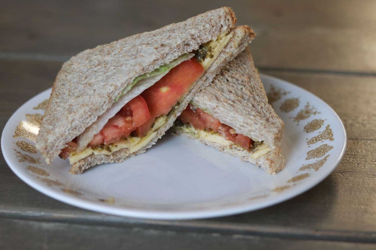 Pesto and Gouda