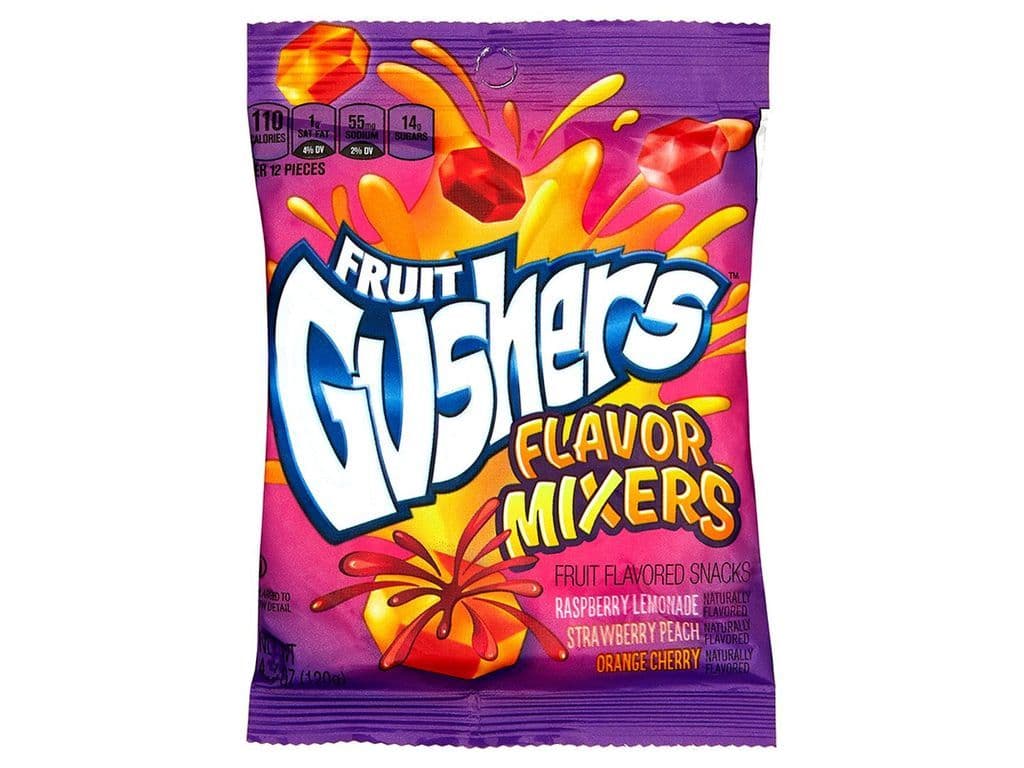 Fruit Gushers Flavor Mixers Gummy Candy Bag