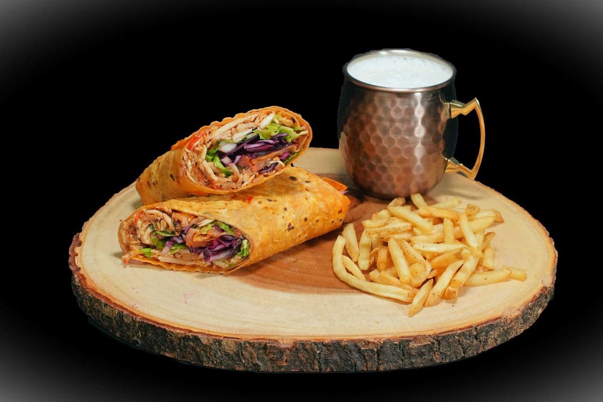 Chicken Doner Wrap (Lavash Bread)