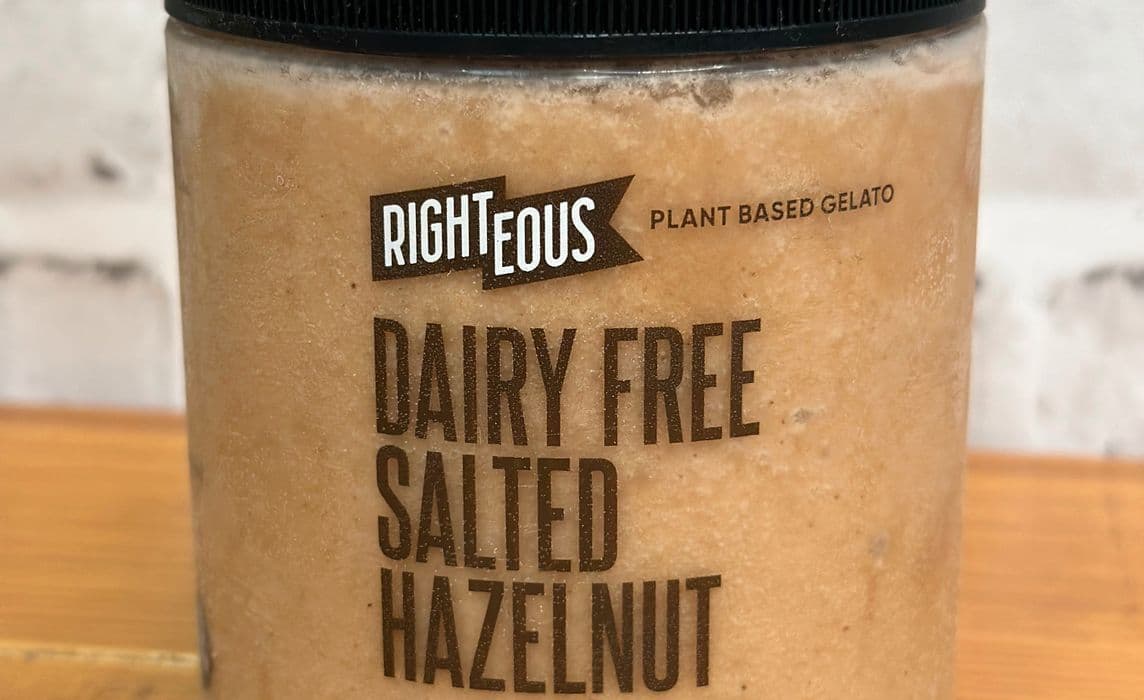 Righteous Dairy Free Salted Hazelnut Gelato