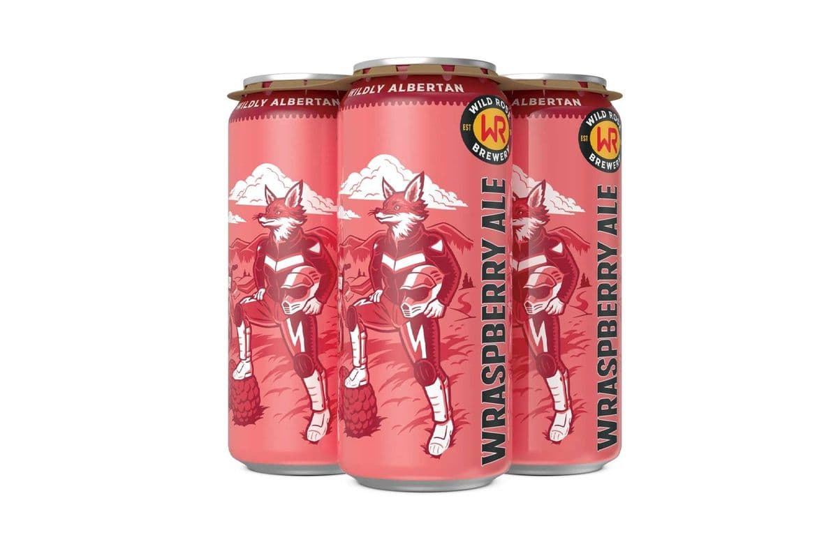 811385. WILD ROSE WRASPBERRY ALE (4 x 473ML (CANS))