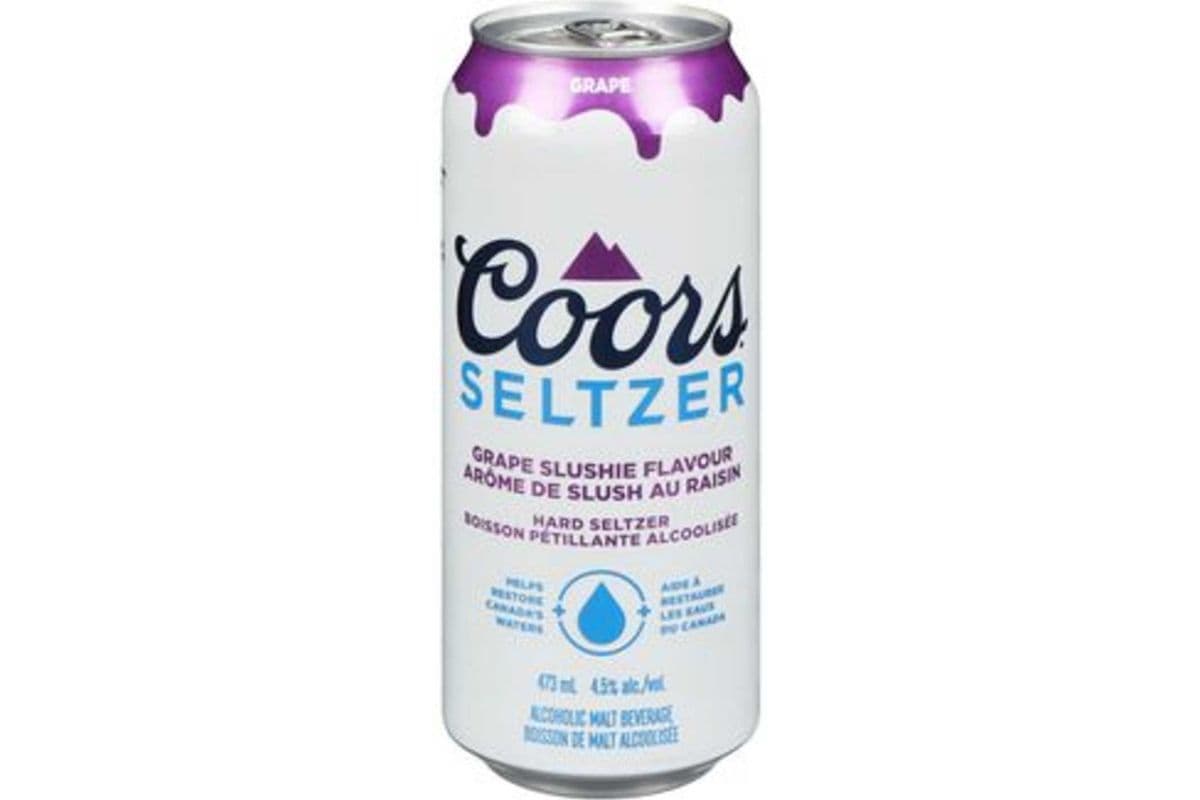 Coors Seltzer Slushi Grape (1 x 473 ml)