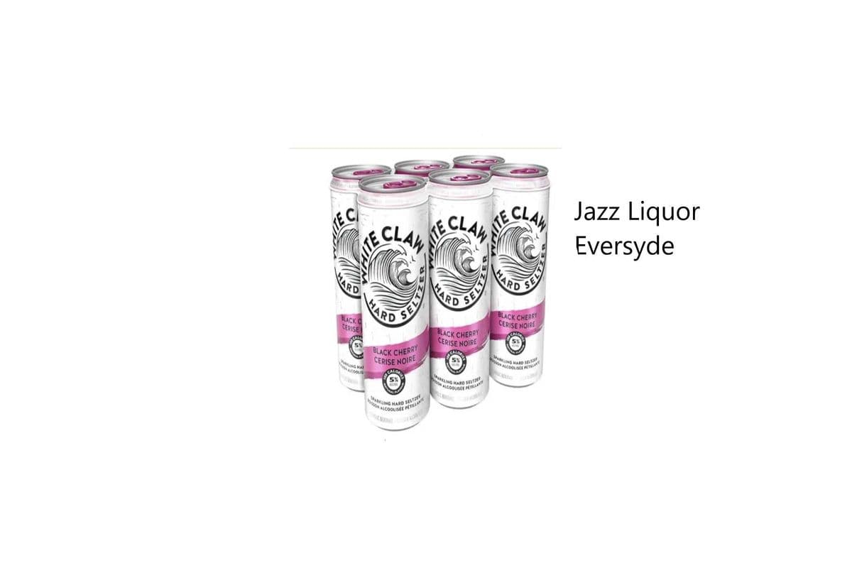 WHITE CLAW BLACK CHERRY 6pkc (1 x 6 CANS)
