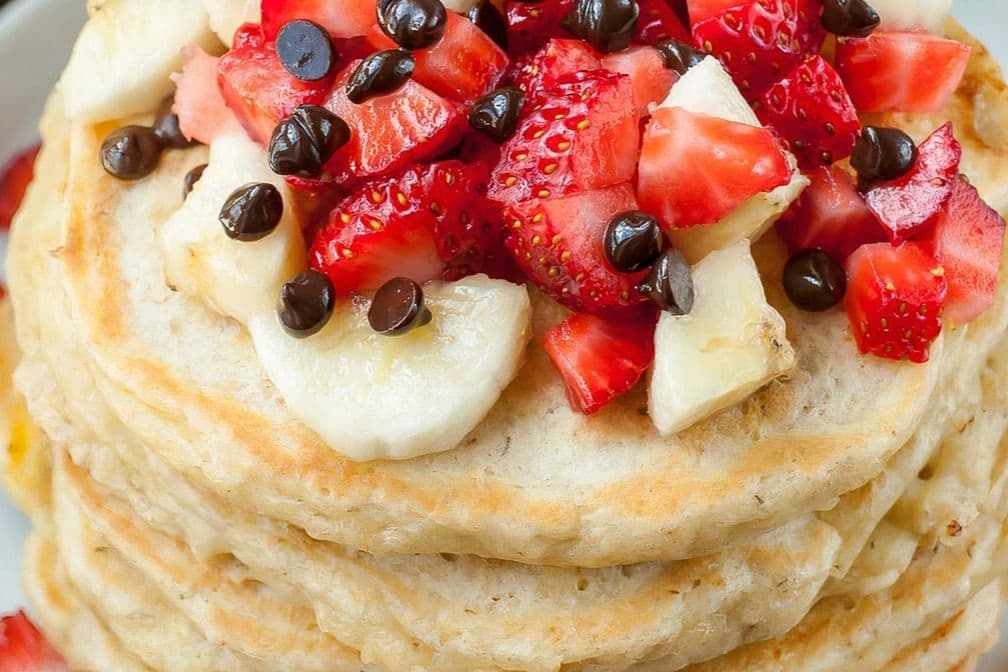 Bananes, Fraises et Pépites de Chocolat / Bananas, Strawberries and Chocolate Chips