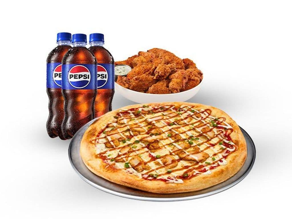 Pizza & 16 Pcs Dusted Wings