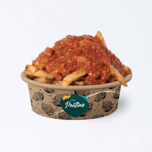 Frites régulières avec sauce italienne / Regular Fries with Italian Sauce