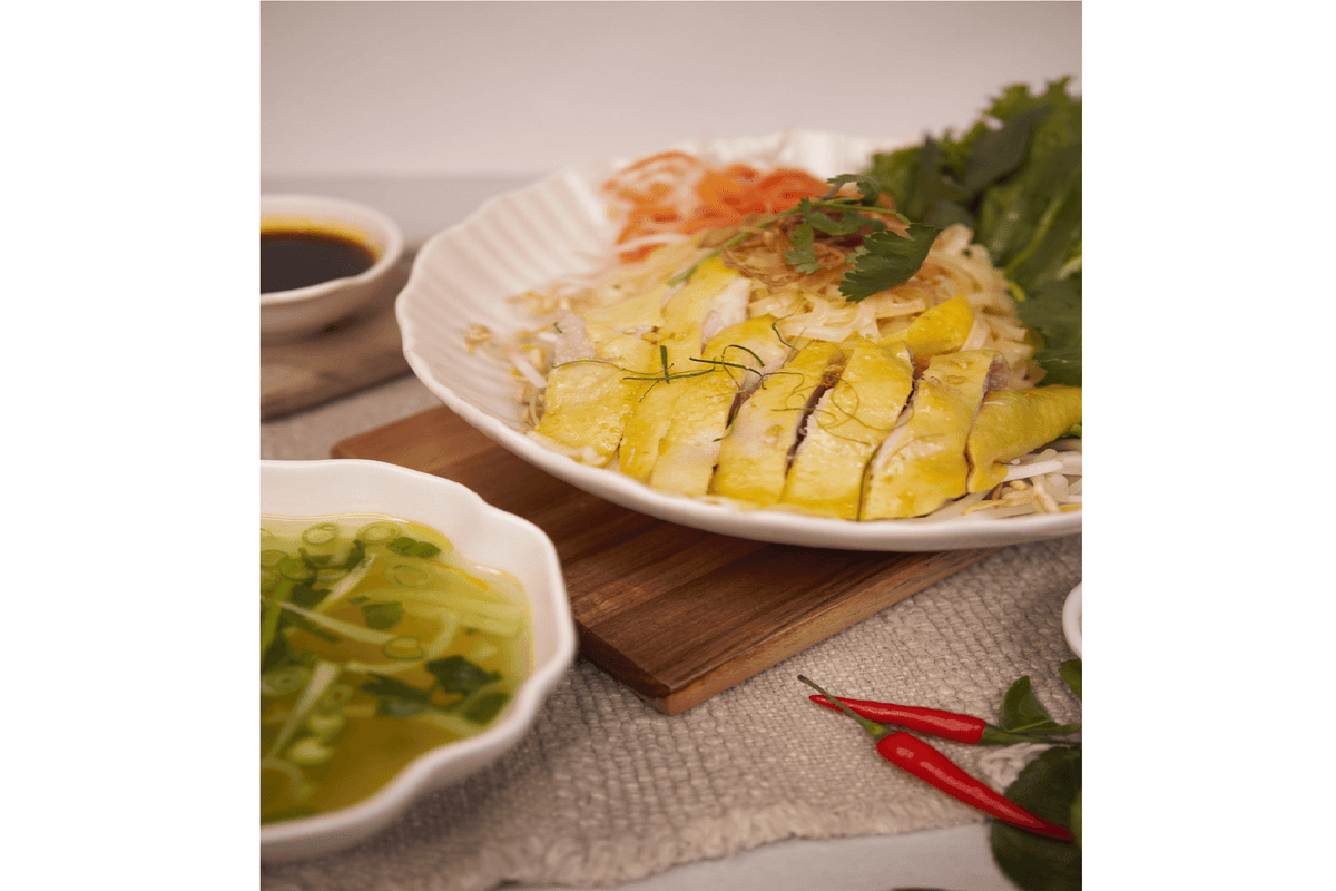 Brothless Pho with Grilled Chicken - Pho Ga Tron