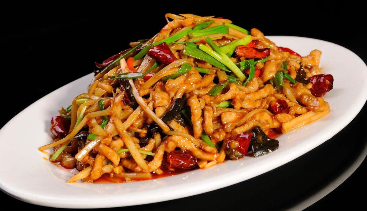 (Combo) Shredded Pork in Sweet, Sour, and Chili Sauce 鱼香肉丝饭