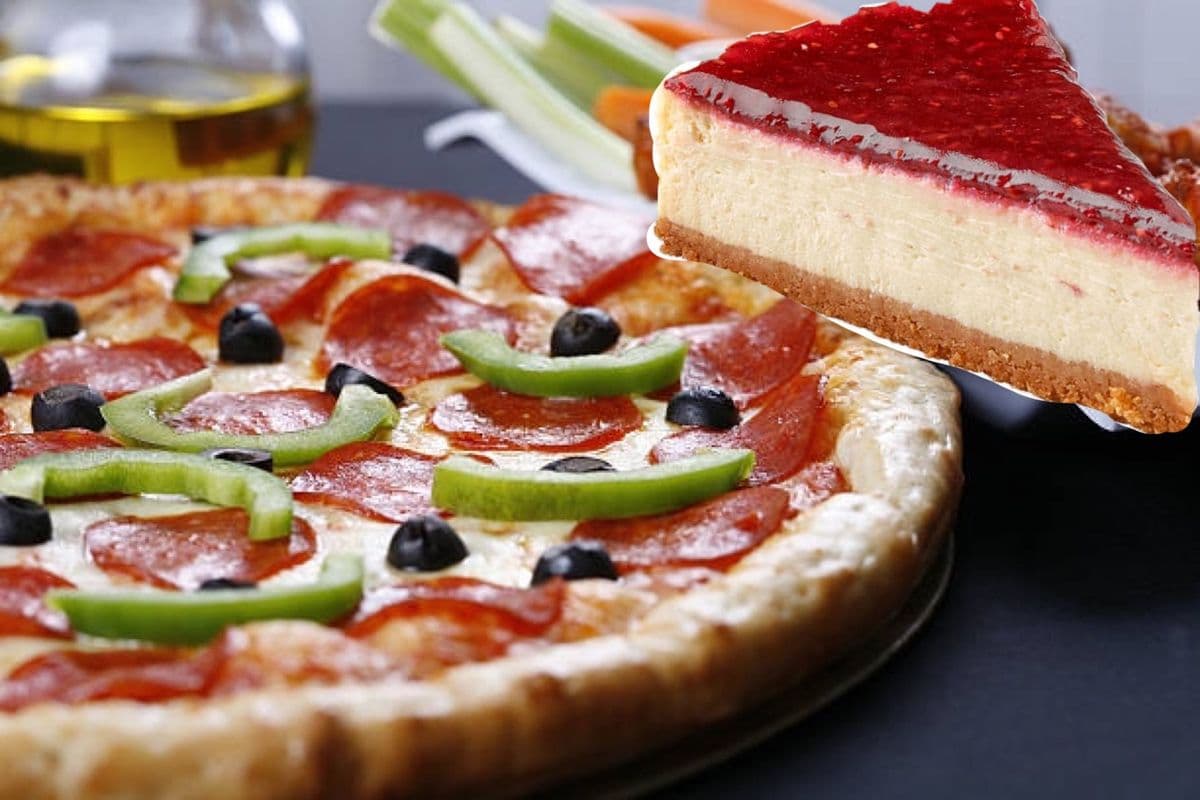 Pizza and Cheesecake Special