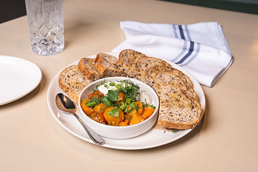 Roasted Tomatoes & Whipped Feta