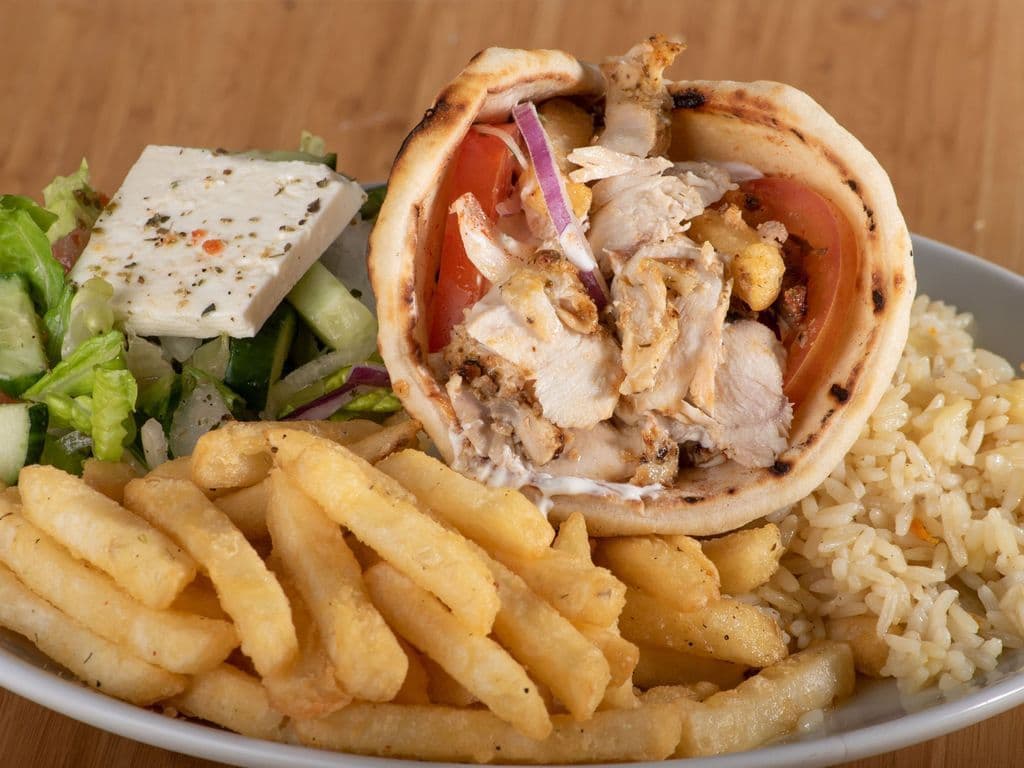 *ASSIETTE 1 PITA GYRO POULET