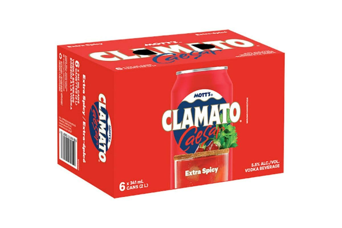 Motts Clamato Extra Spicy (1 x 6 Pack)