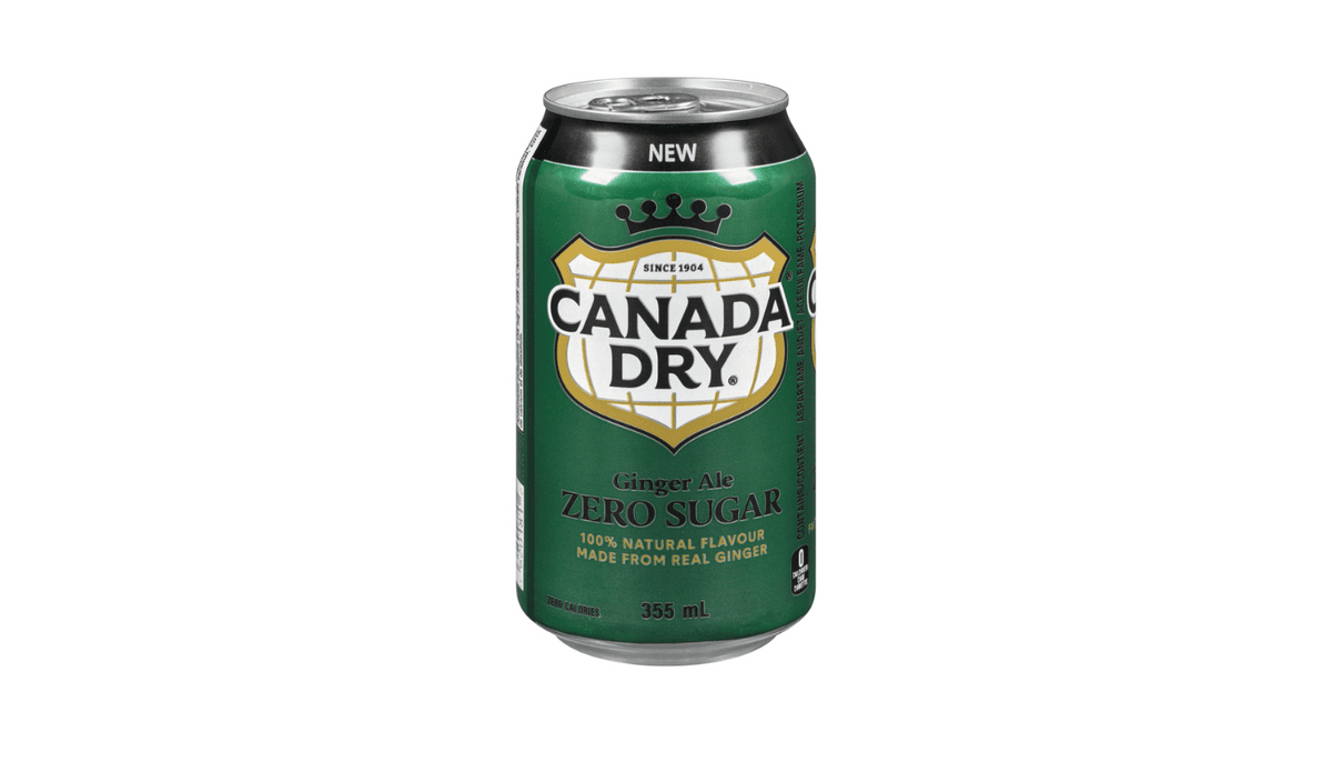 Canada Dry - gingembre zéro sucre / gingerale zero sugar 355mL