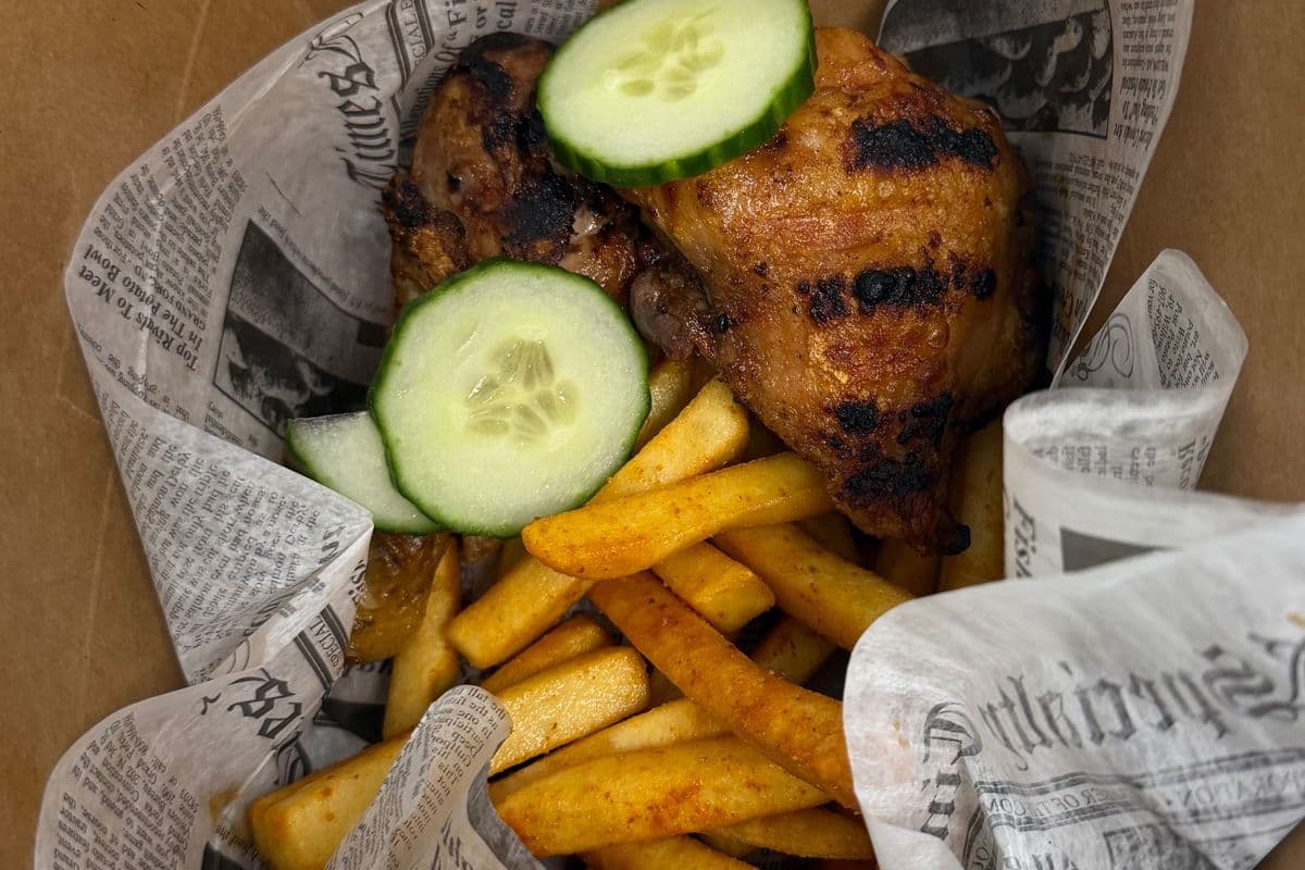 Chicken Suya Combo With Fries