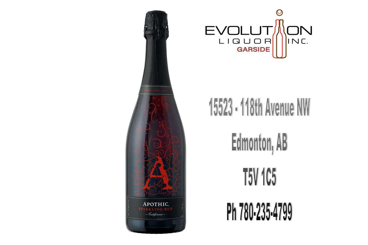 Apothic Sparkling Red 0750G (1 x 750ml Glass Bottle)