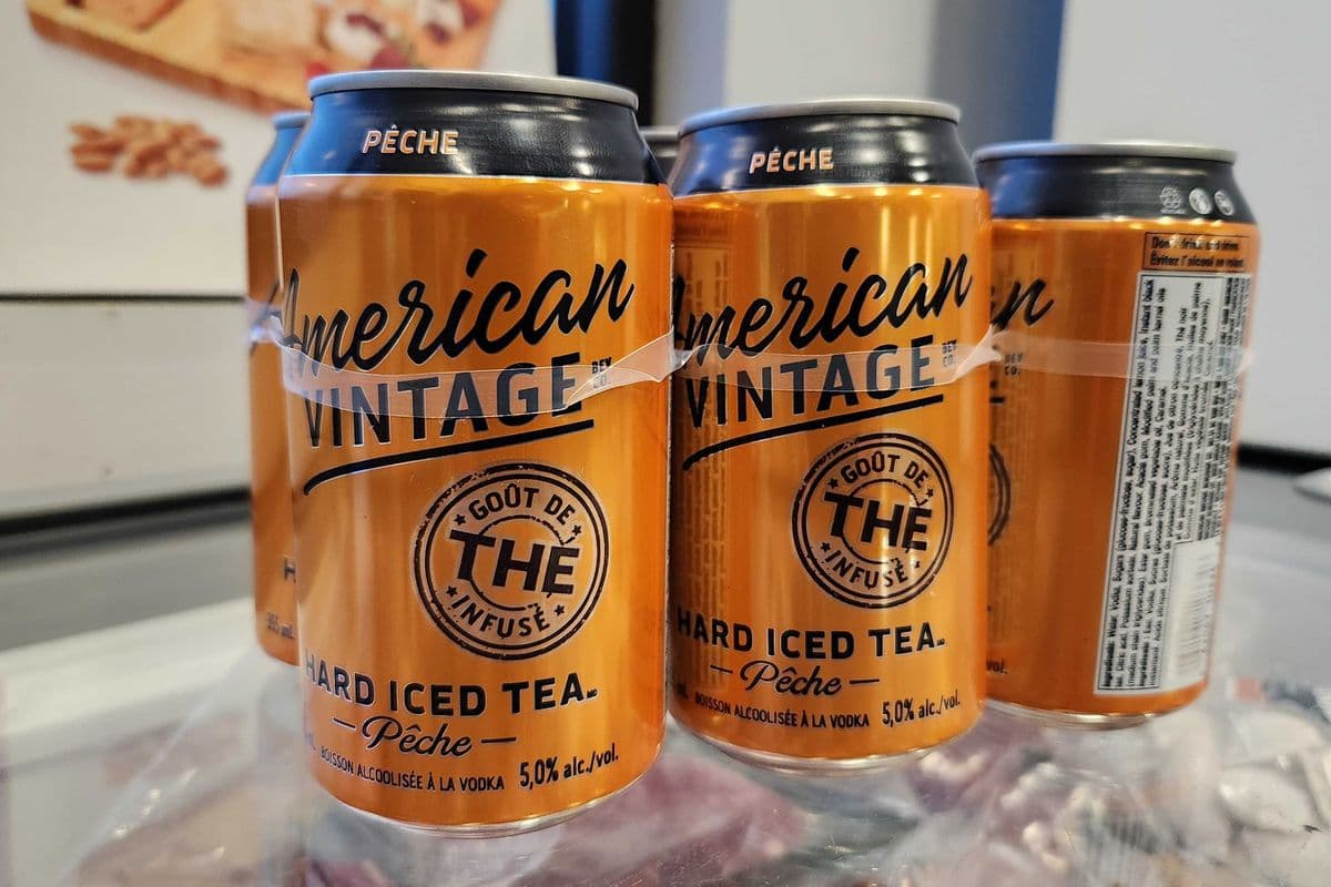 American Vintage Hard Iced Tea Peach (1 x 355mlx6)