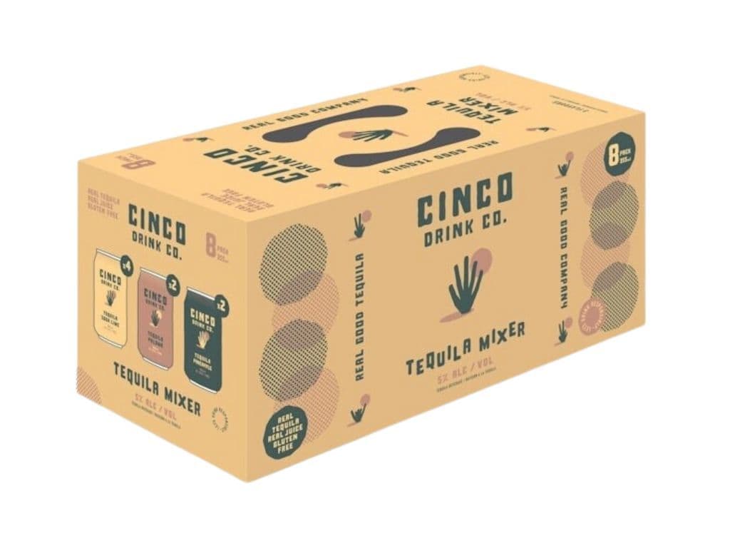 Cinco- Tequila Soda Mixer Pack (8x355ml)