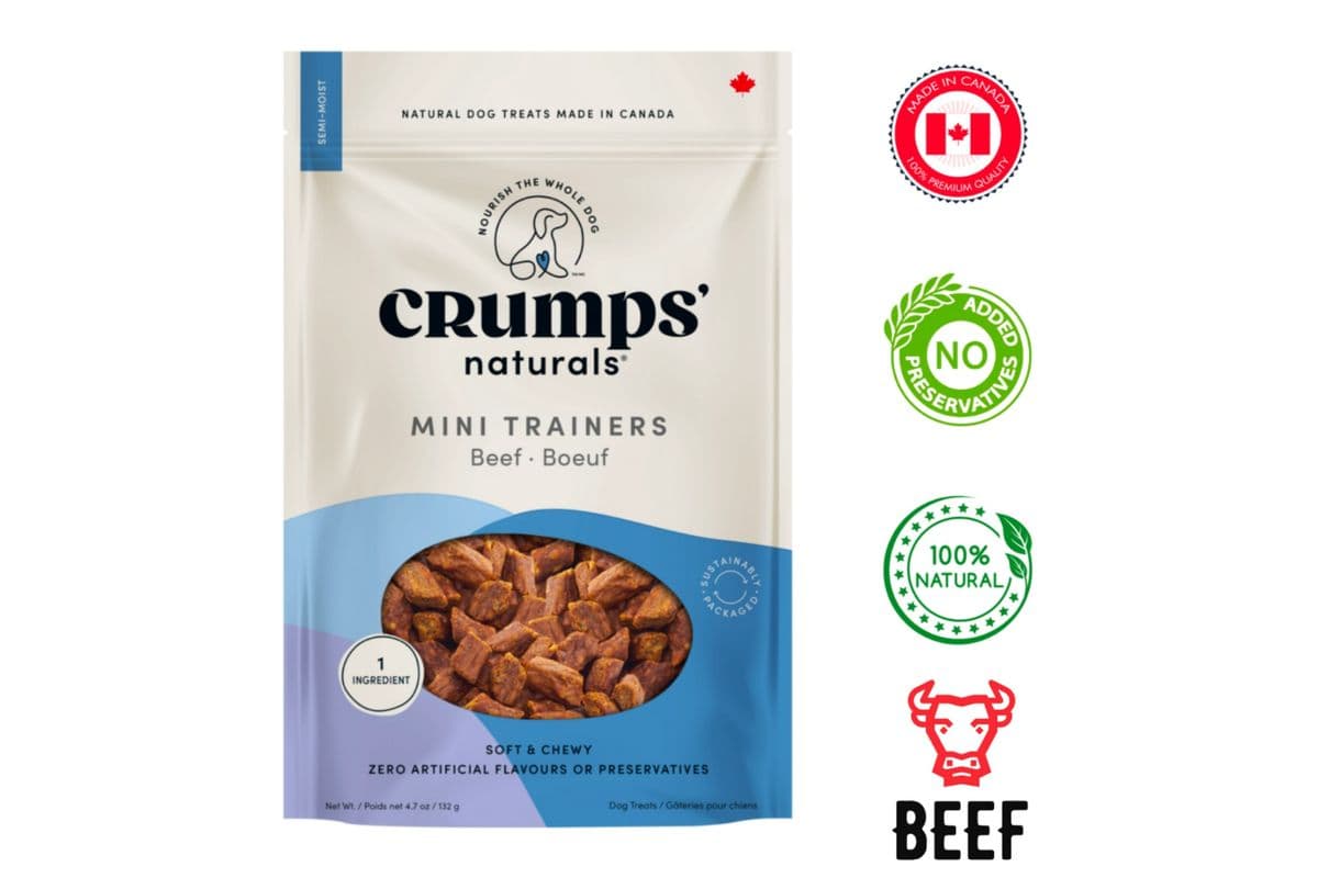Crumps' Natural - Semi Moist Beef Mini Trainer Dog Treats - 132 Grams