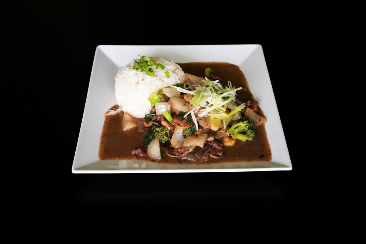 Basil Beef Stir Fry with Rice