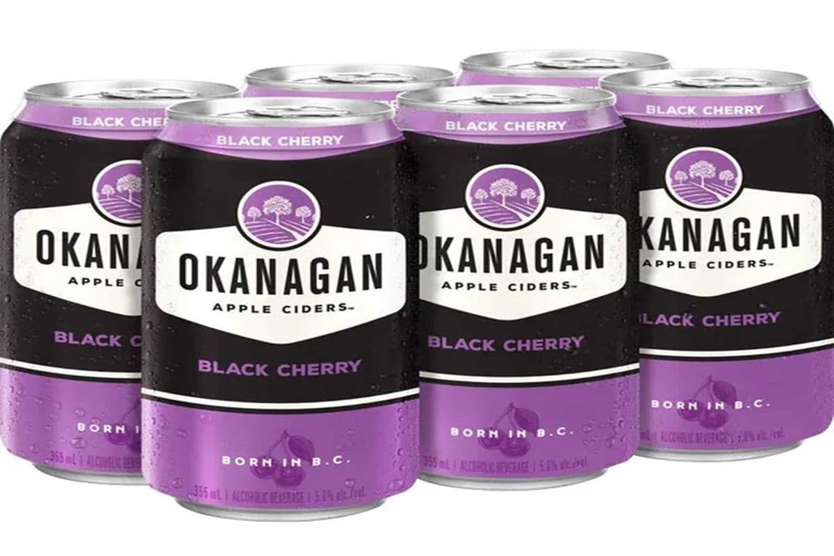 OKANAGAN BLACK CHERRY CIDER 6 CANS (6 x 355 ML)
