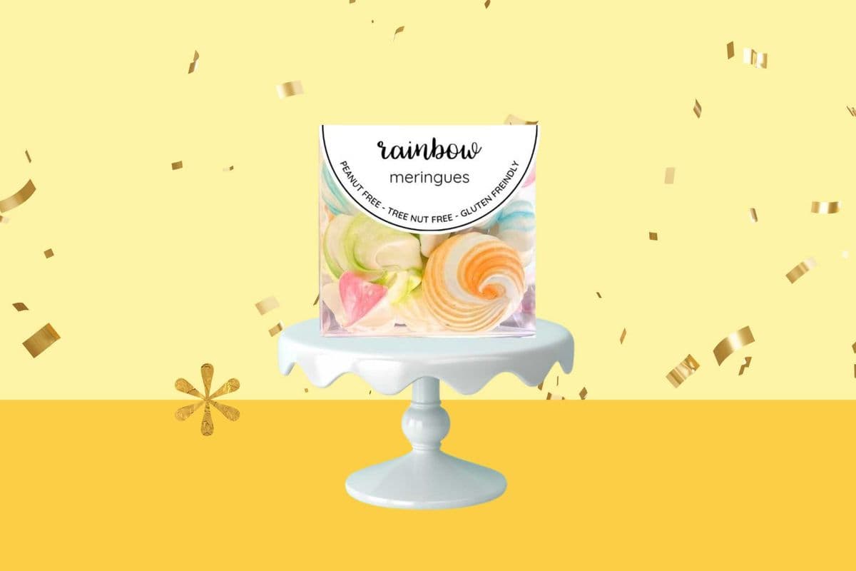 Rainbow Meringues
