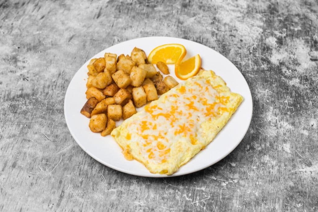 Omelet and Hashbrowns