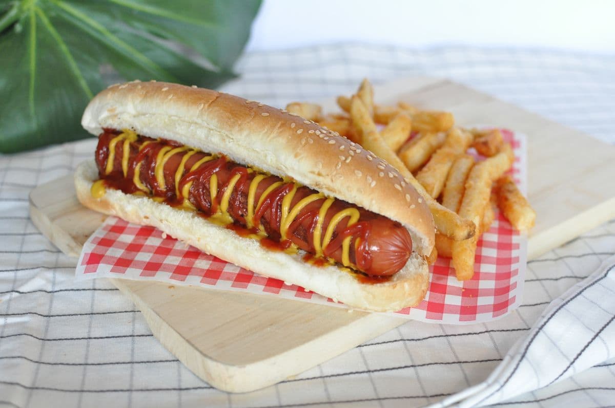 Jumbo Hot Dog with Fries