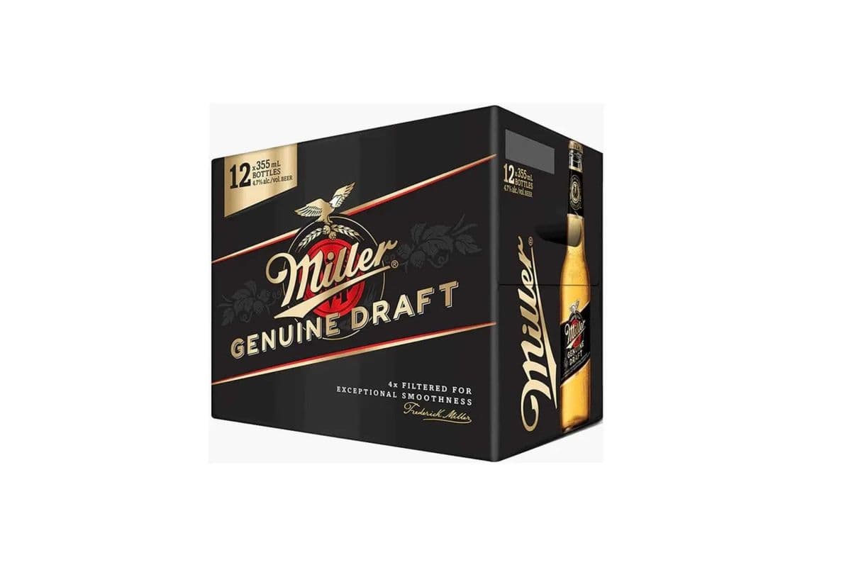 MILLER GENUINE DRAFT 12BOTTLES (1 x 355ML)