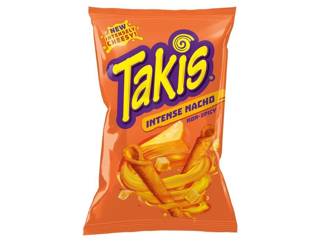 Takis Intense Nacho Rolled Tortilla Chips 260g Non-Spicy