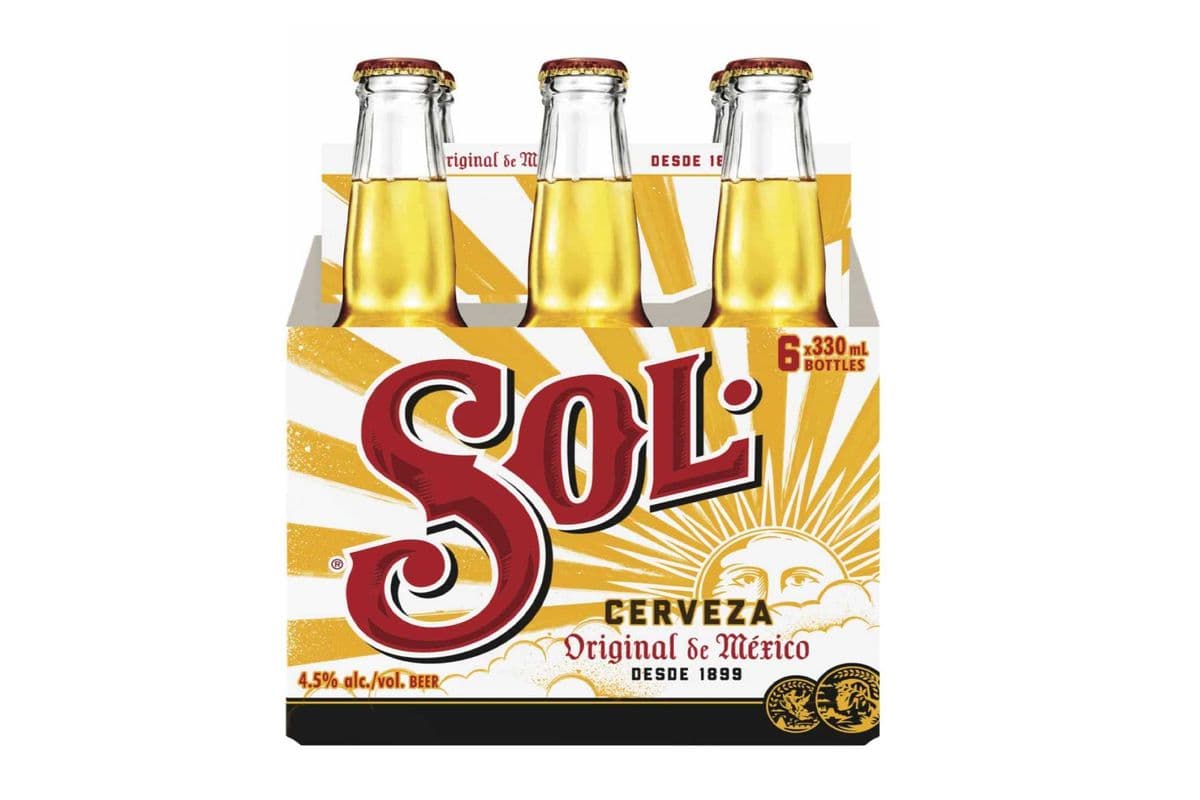 CERVEZA SOL 6 BOTTLES (330ML) (1 x 330ML)