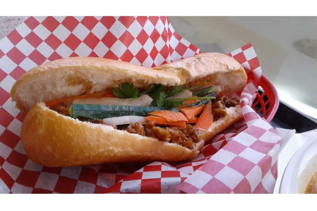 Vegan Ginger Chicken Baguette