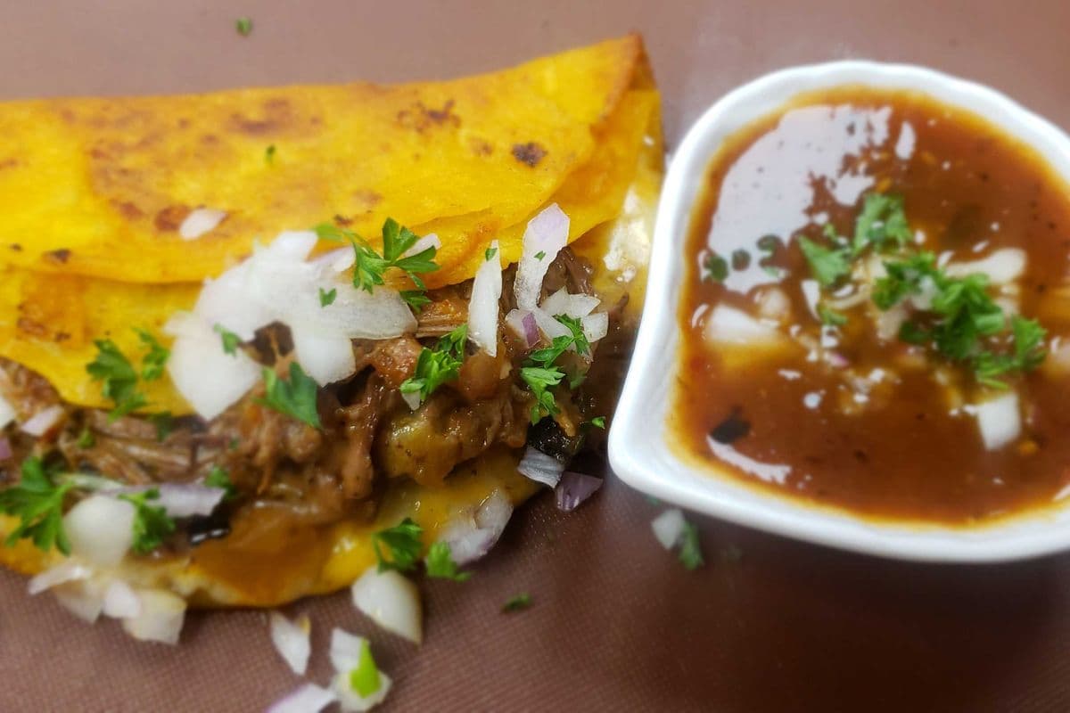 SMOKTS QUESA-BIRRIA TACOS (3 large tacos)