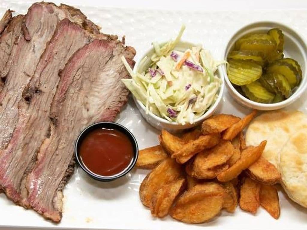Two Pounds Smoked Brisket Platter
