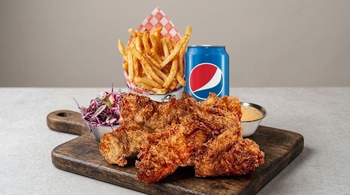 AAAA 15 MCX + Frites + 2 Sauces + Pepsi (CROQ. OU AIL)