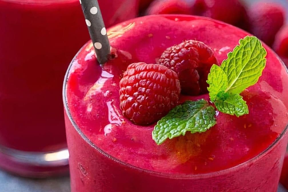 Framboise-fraise smoothie / Raspberry-Strawberry Smoothie