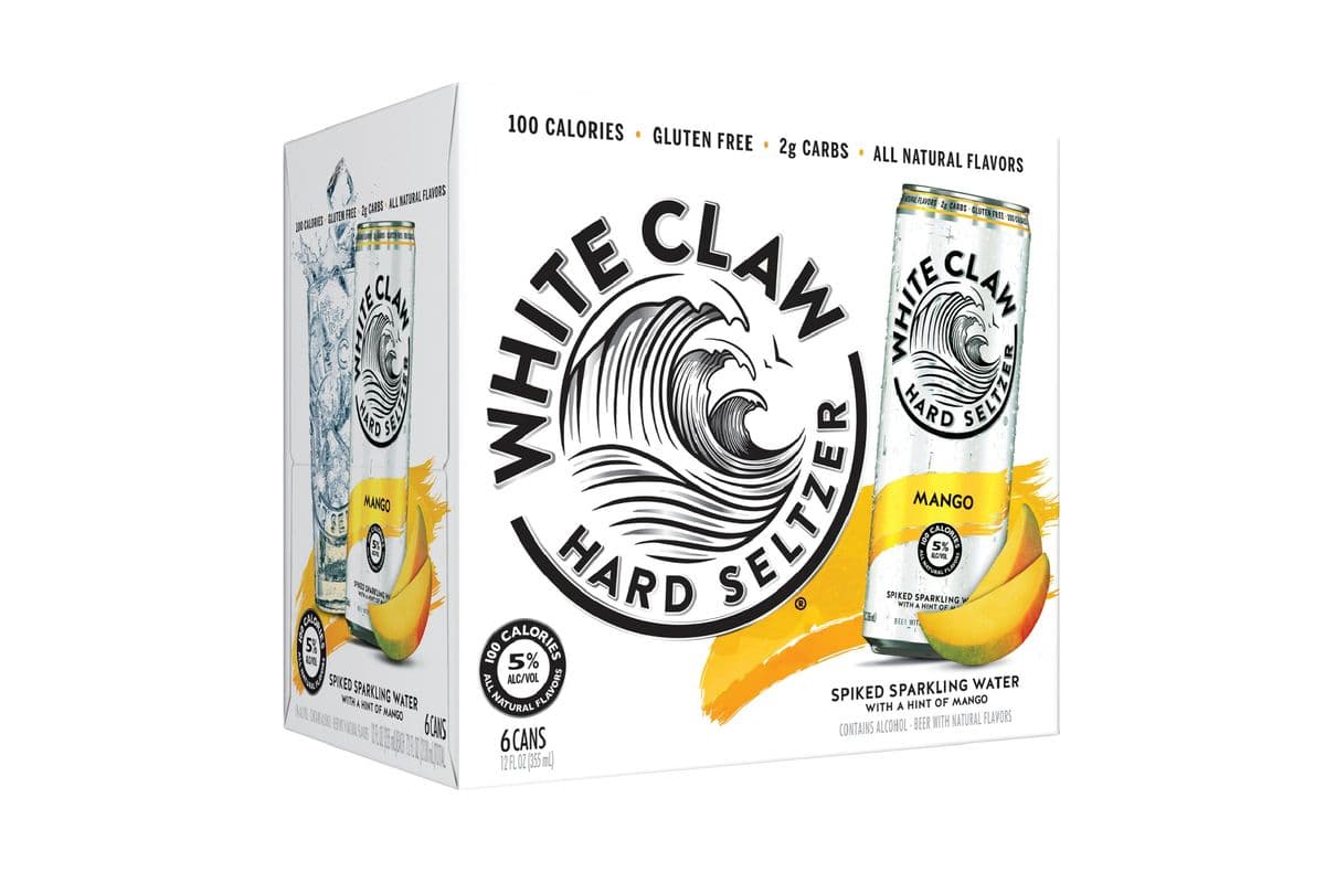 White Claw Seltzer Mango (6 Cans) (6 x 355ML)