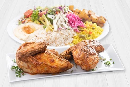 Assiette BBQ demi poulet / BBQ Half Chicken Plate