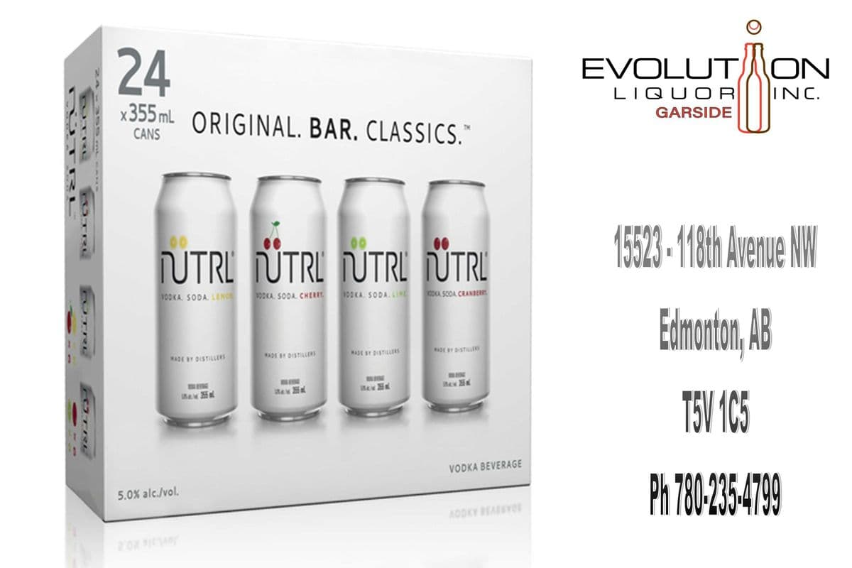 Nutrl Vodka Soda Bar Classics Mixer C355-24 (24 x 355ml can)