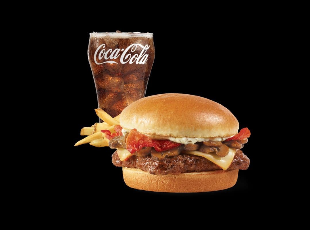 Garlic Mushroom Bacon Cheeseburger Combo
