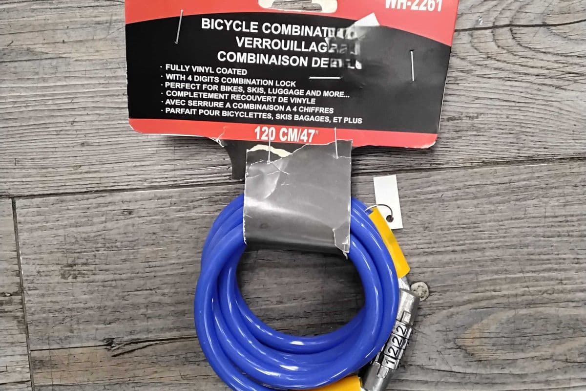 Bicycle combination lock 120cm.