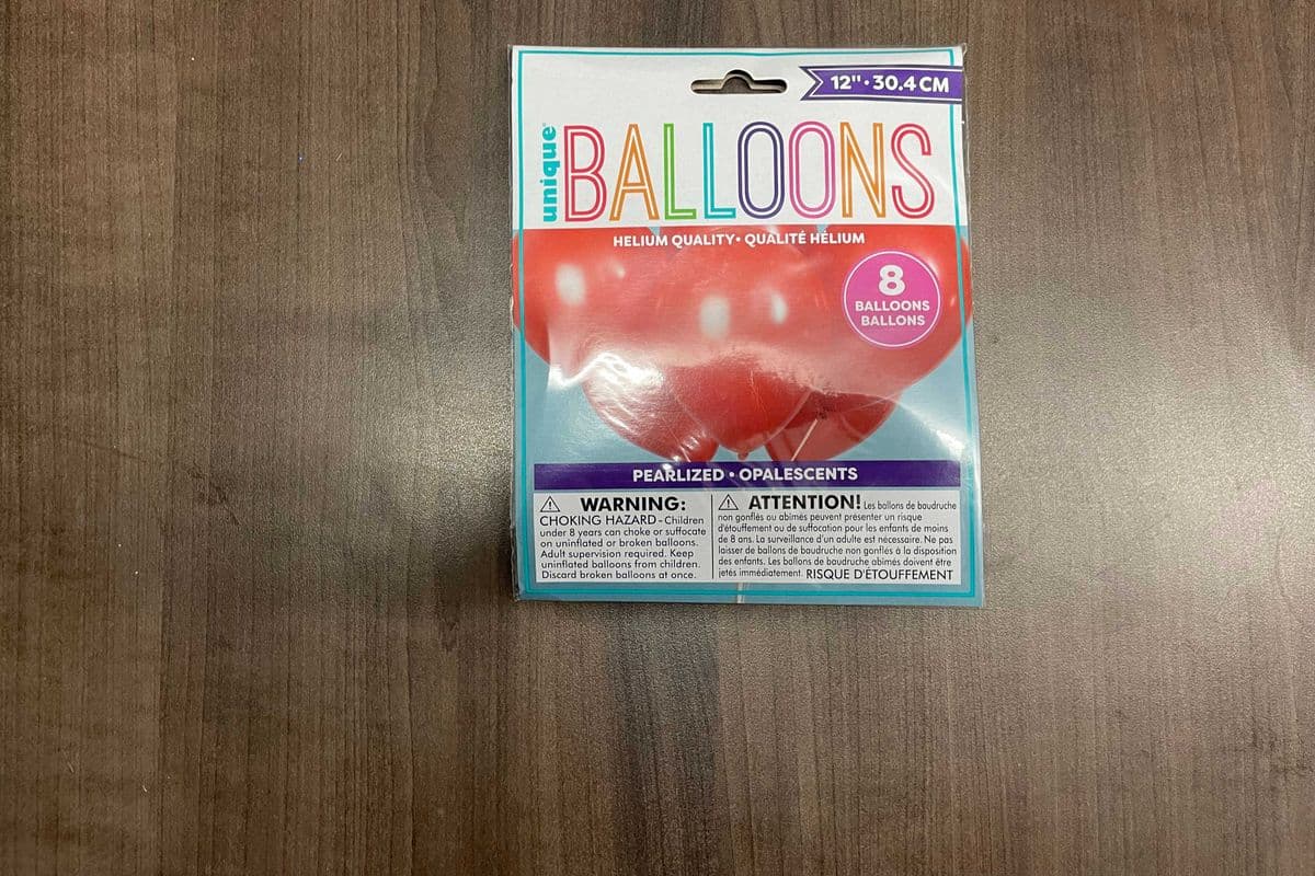 Balloon Latex 12"Red Pearlized 8pk (8 Pack)