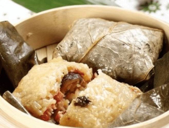 Sticky Rice Wraps with Lotus Leaves