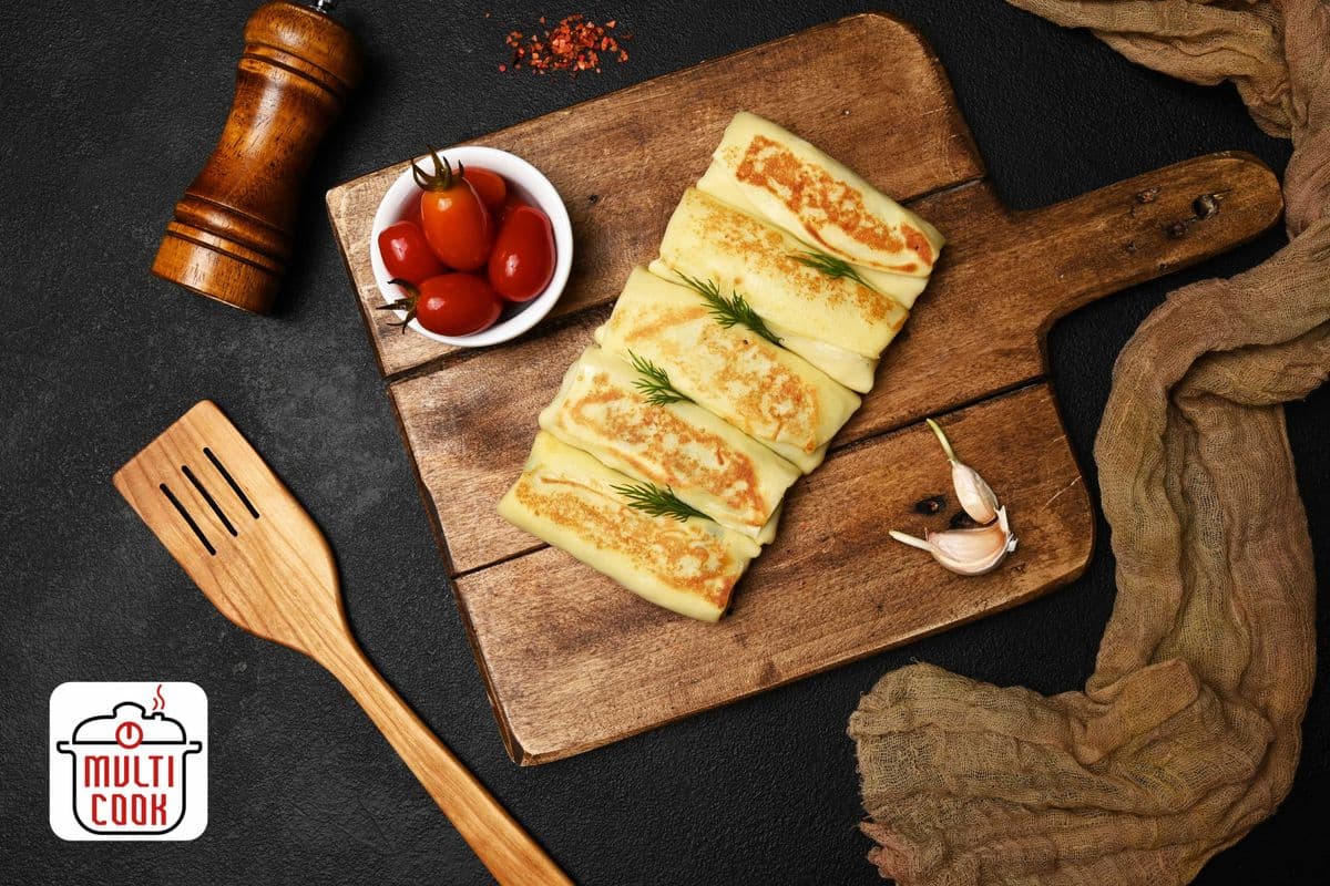 FROZEN Ham and mozzarella cheese crepes (4pcs.)