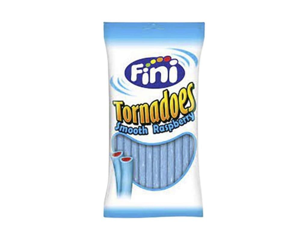 Fini Tornadoes Blue Raspberry Chewy Candy Ropes UK 140g