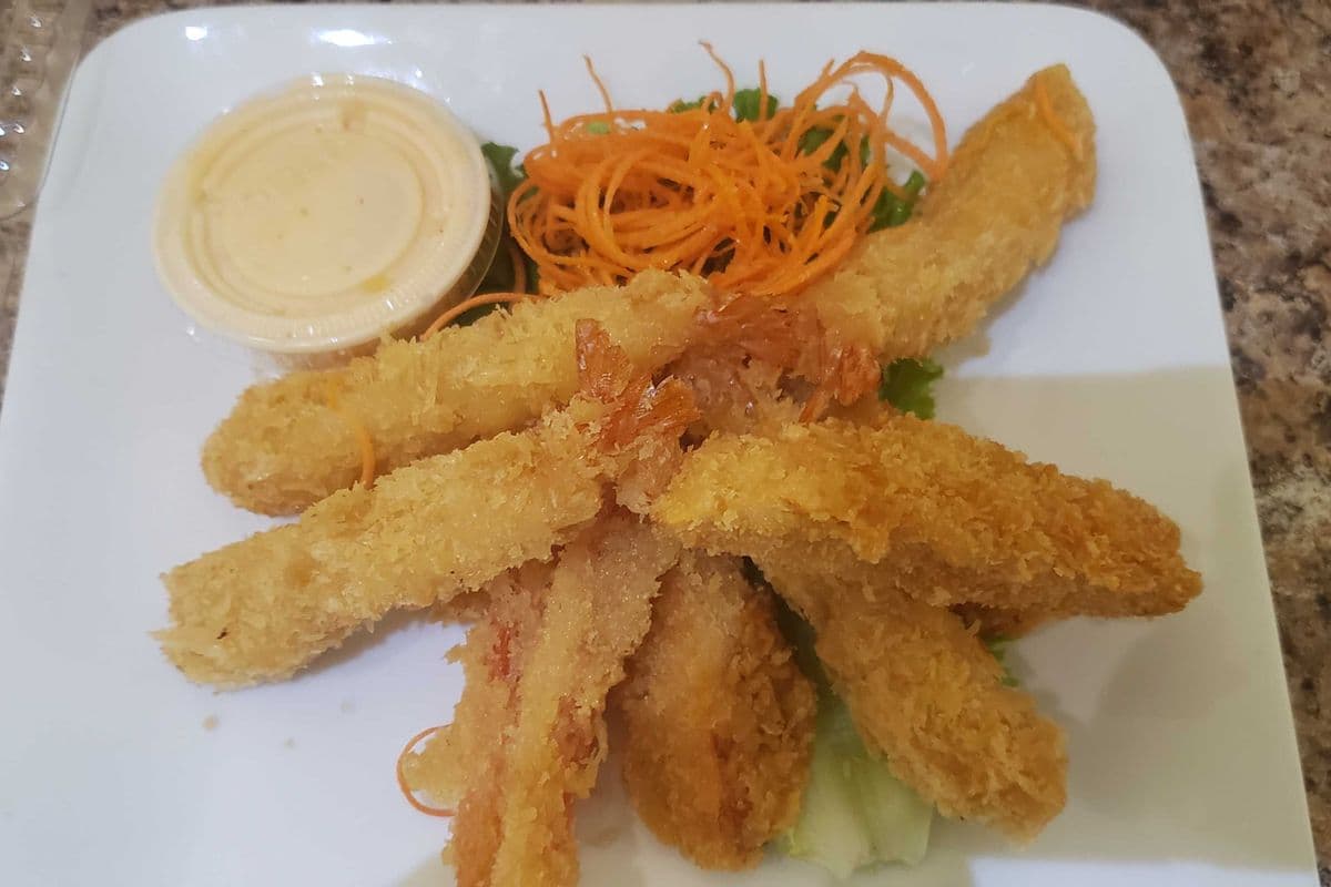Crevettes et légumes tempura (10 mcx)