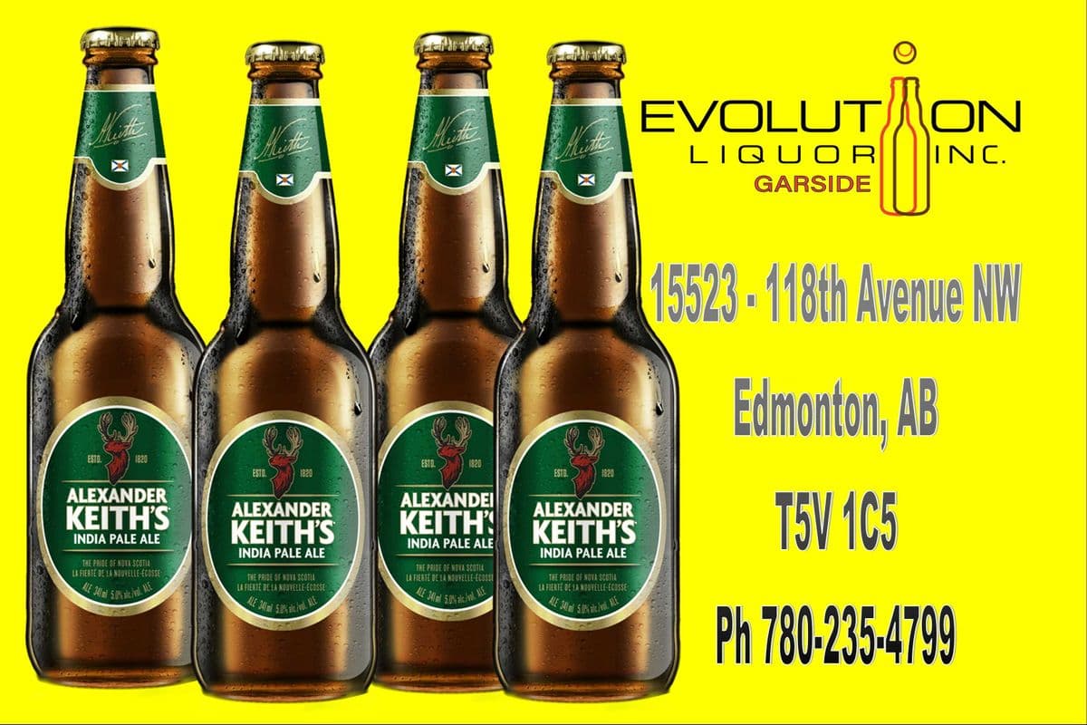 Alexander Keith's India Pale Ale G341-04 (4 x 341ml Glass Bottle)