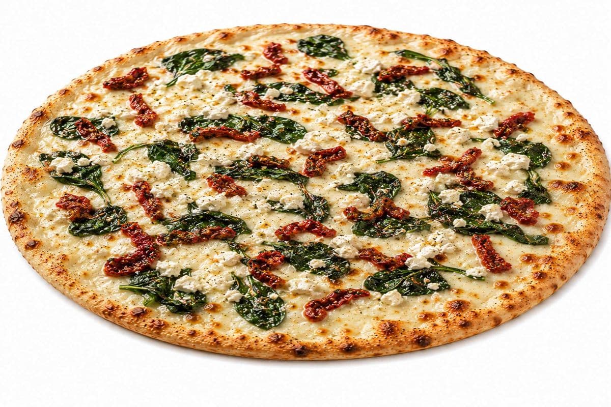 Garlic Spinach Pizza