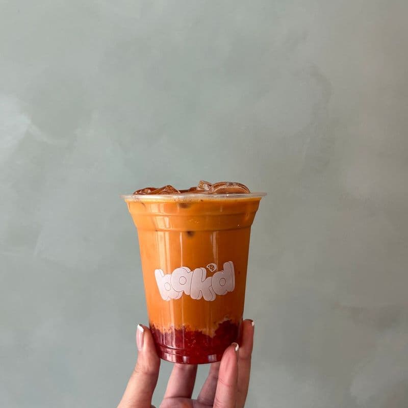 Strawberry Thai Tea Latte