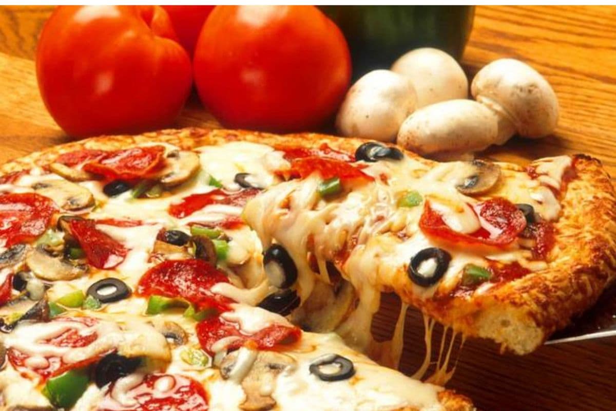 5. Extra-Large Salami, Mushroom, and Bacon Pizza